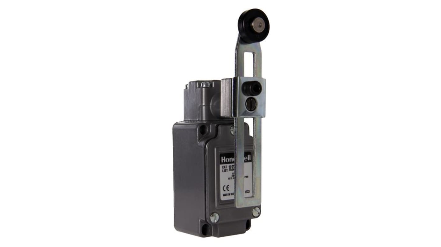 1LS34PG Honeywell Adjustable Roller Lever Limit Switch, 1NC/1NO, IP67, SPDT, 10A Max RS