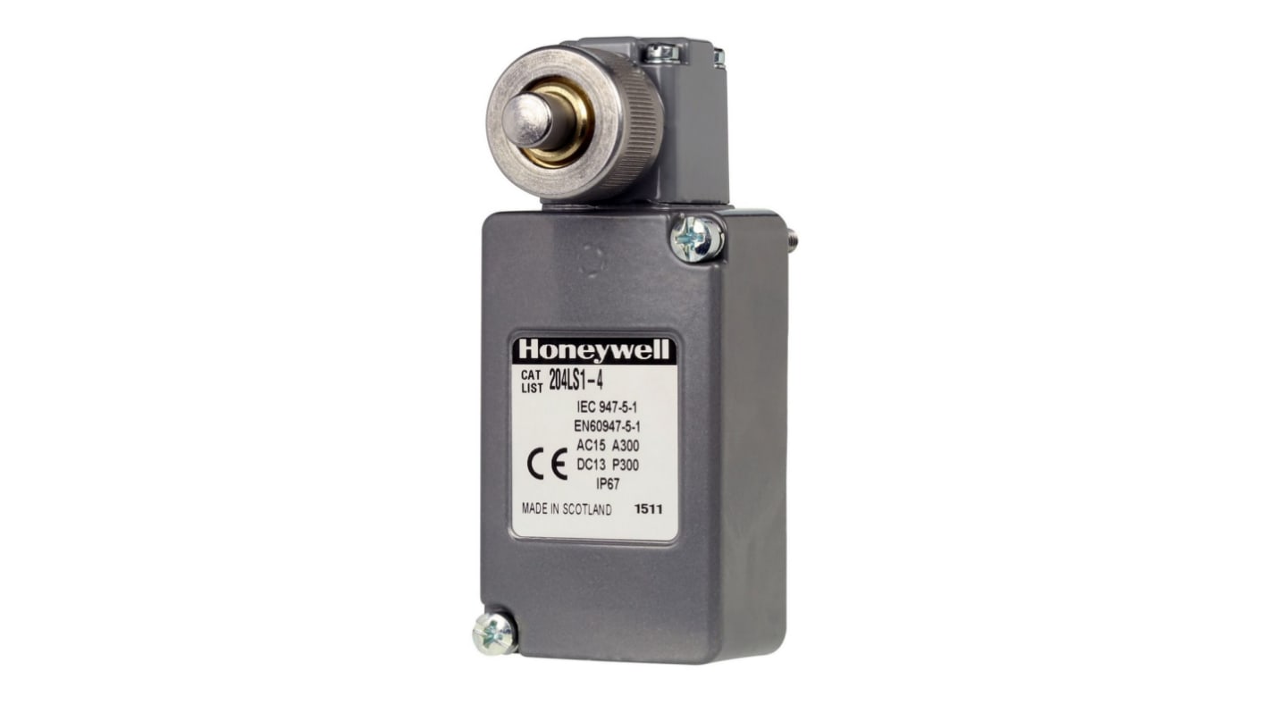 Interrupteur de fin de course Honeywell, Tige à ressort, 1 NF / 1 NO, 10A, 480V c.a.