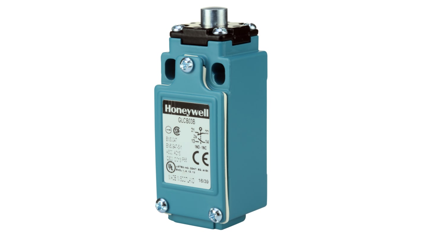 Final de carrera con Émbolo Honeywell, SPDT, 300V ac, 10A, IP67