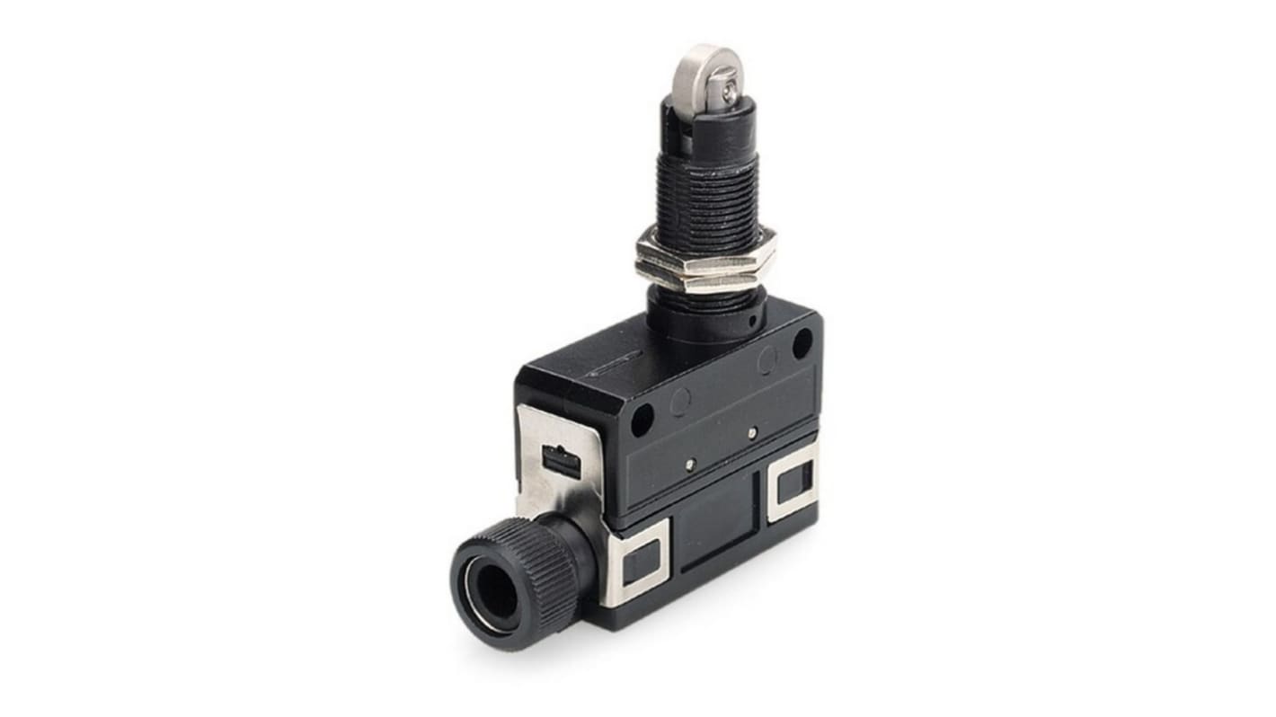 Honeywell SL1 Series Roller Plunger Limit Switch, IP67, SPDT, Die Cast Zinc Housing, 250V ac Max, 5A Max