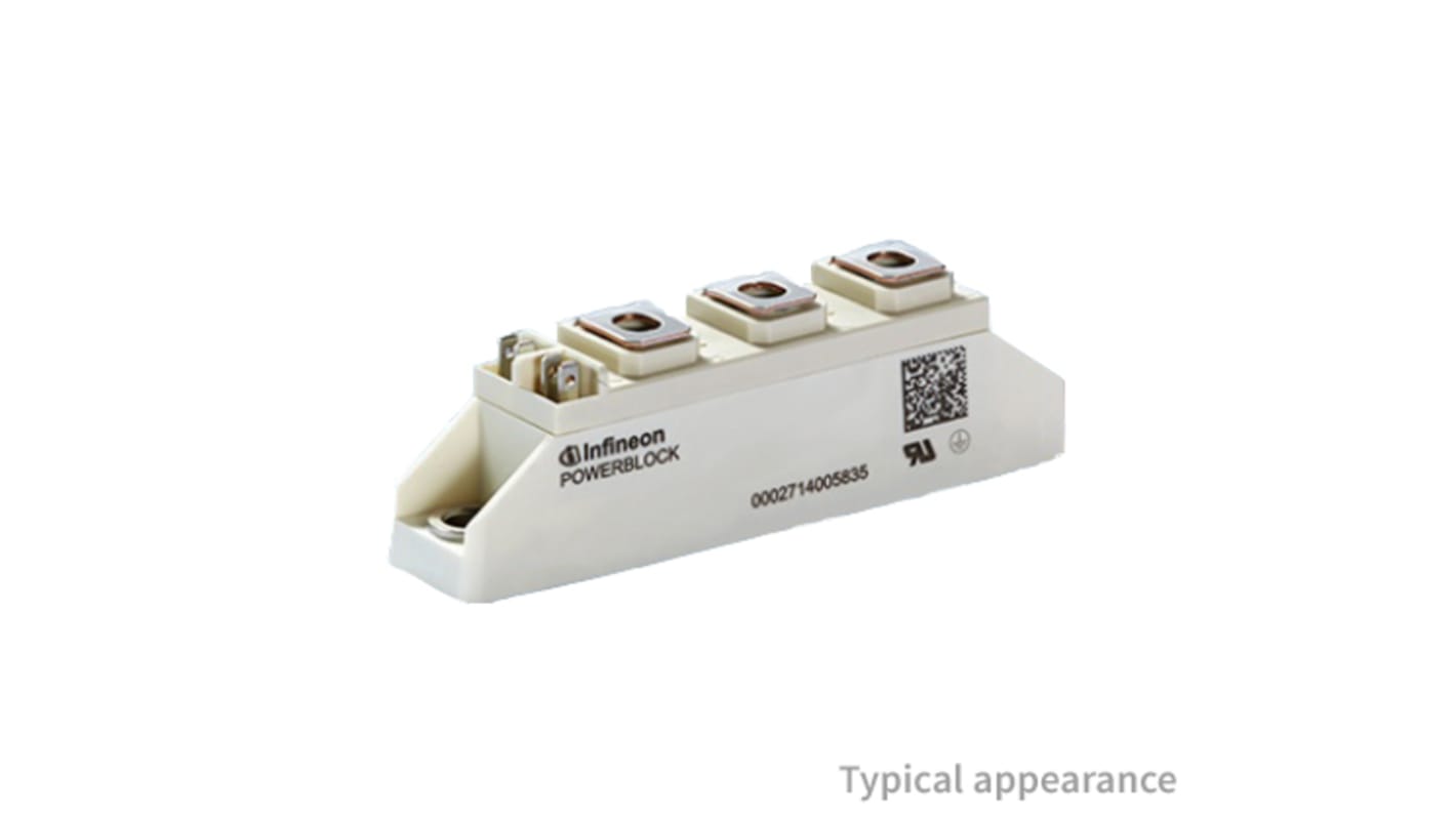 Diodo Infineon, Montaggio a vite, 130A, 1600V, Blocco ECO, Impieghi generici