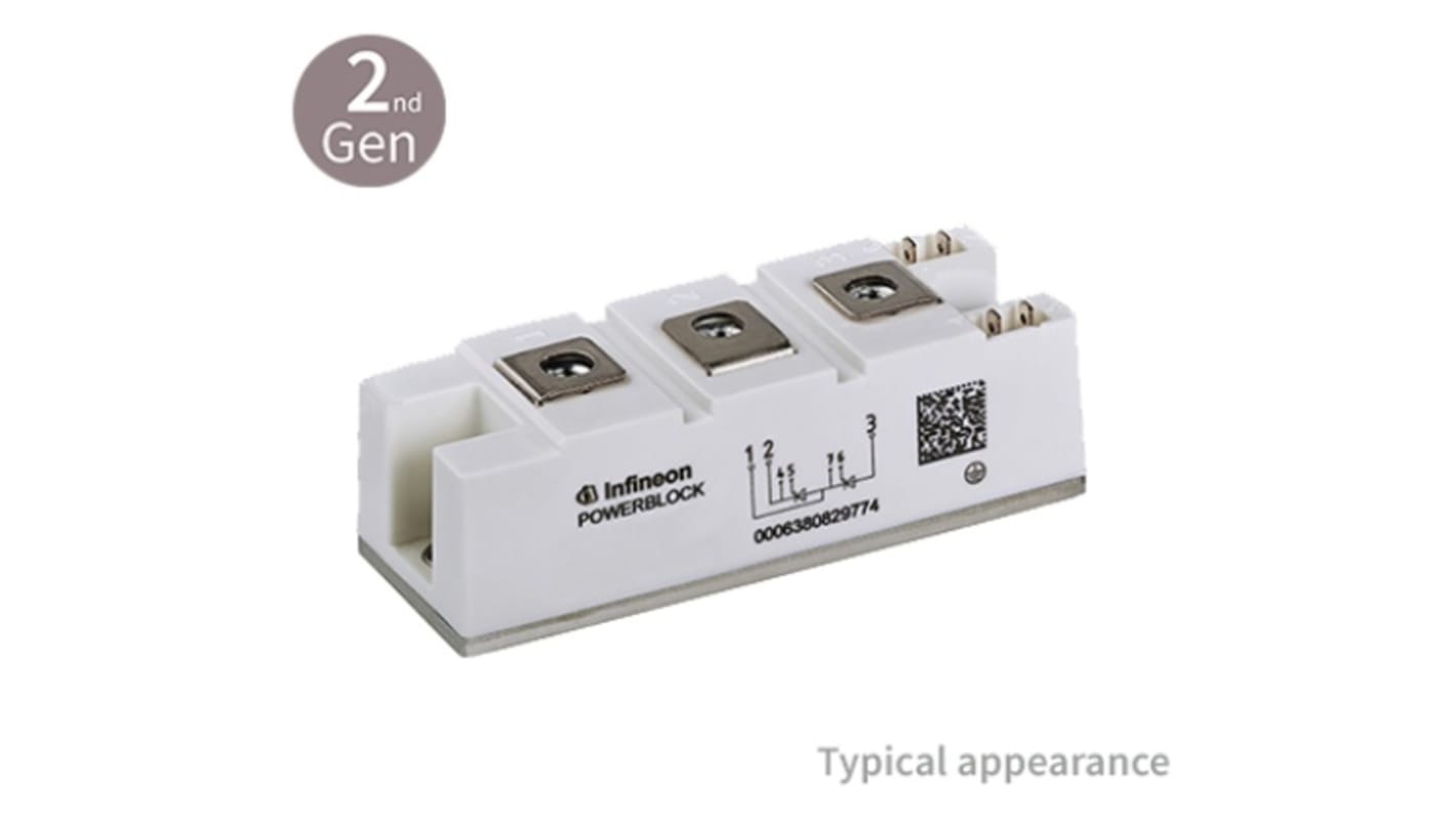 Infineon Schraub Diode, 1600V / 220A ECO-Block