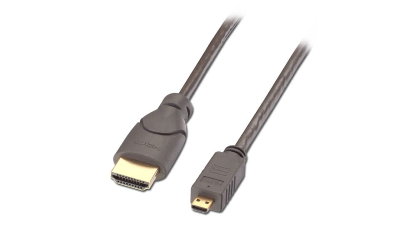 Lindy Electronics 3840x2160@30Hz 4:4:4 8bit HDMI 1.4 Male HDMI to Male HDMI Cable, 1m