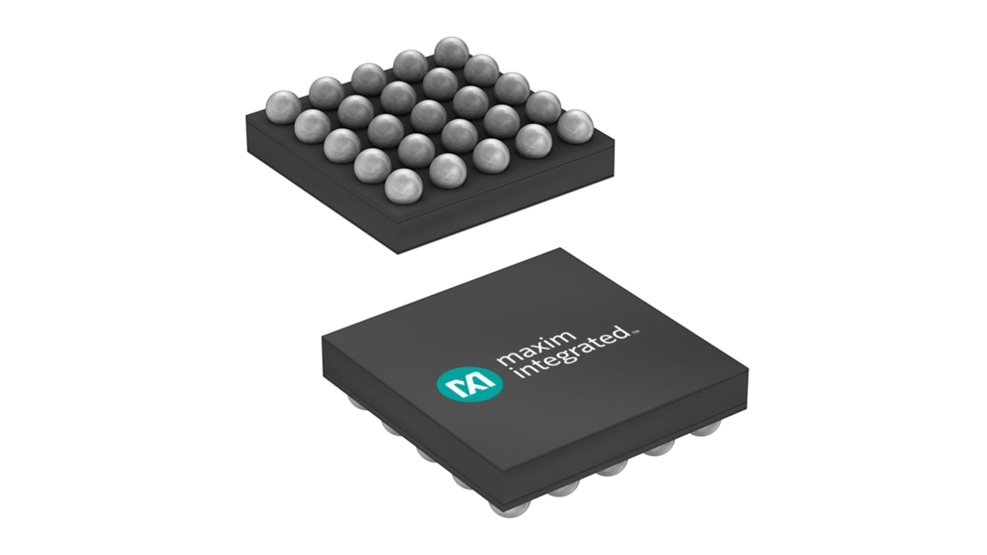 MAX77642ANA+T, 3, Lav dropout spændingsregulator, 150mA, Variabel, 25 Ben, Wafer Level Package