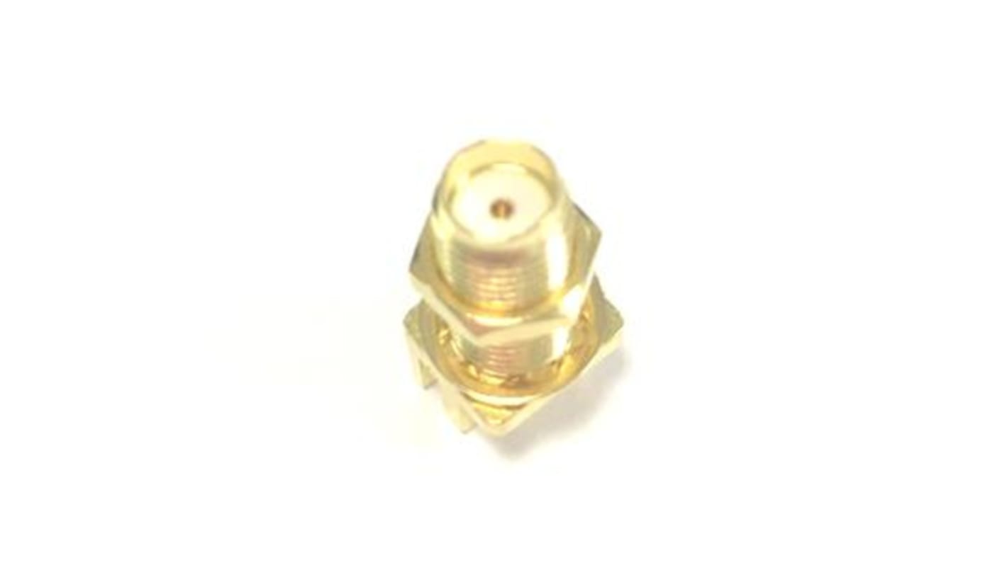 RS PRO, jack Edge Mount SMA Connector, 50Ω, Solder Termination, Straight Body