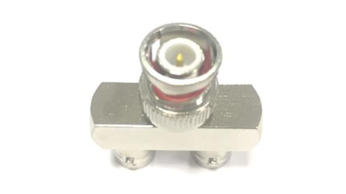 Adapter, BNC-Stecker - BNC, 50Ω, Male - Weiblich, T-Abzweig, 4GHz, Koaxial