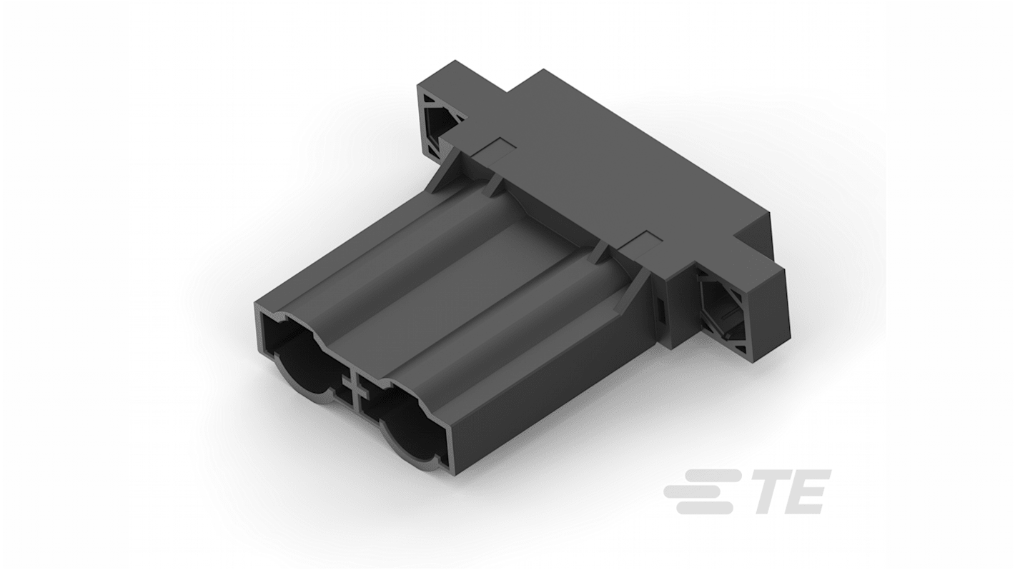 TE Connectivity Dynamic 8000 Steckverbindergehäuse Stecker 24.4mm, 2-polig / 1-reihig Gerade