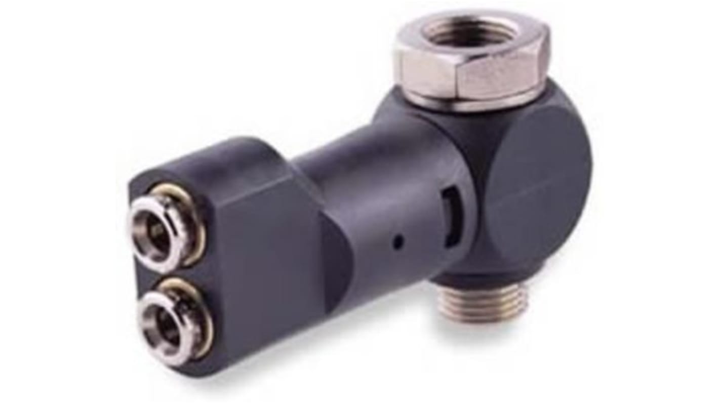 Pneumatic sensor fitting, 4mm 1/4, 4mm 1