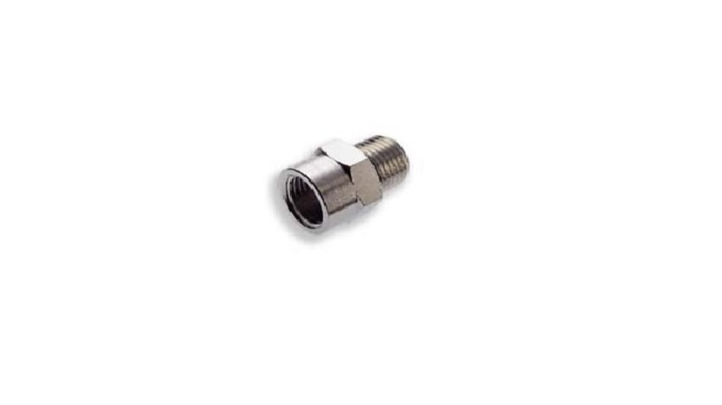 Norgren 15 Series Reducer, R 1/8 Male to G 1/8 Female, Threaded Connection Style, 15023