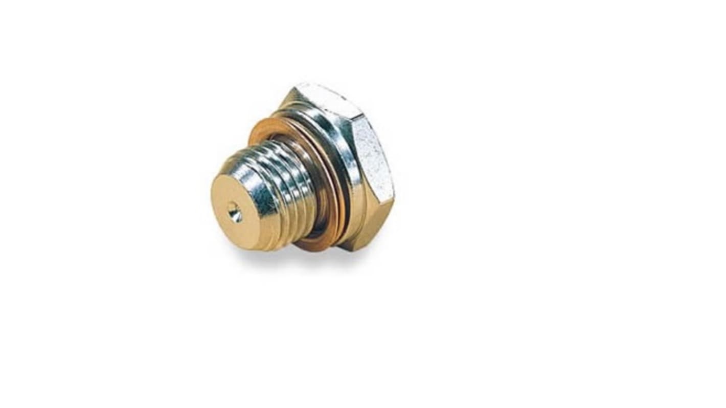 Norgren Nickel Plated Brass Plug Fitting for G1/8in