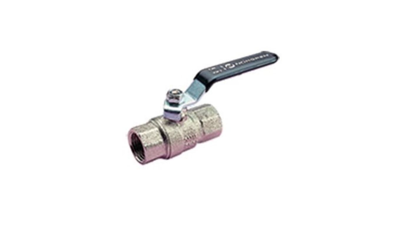 Norgren Nickel Plated Brass Full Bore, 2 Way, Ball Valve, Rp 1/4in, -0.4 → 40bar Operating Pressure