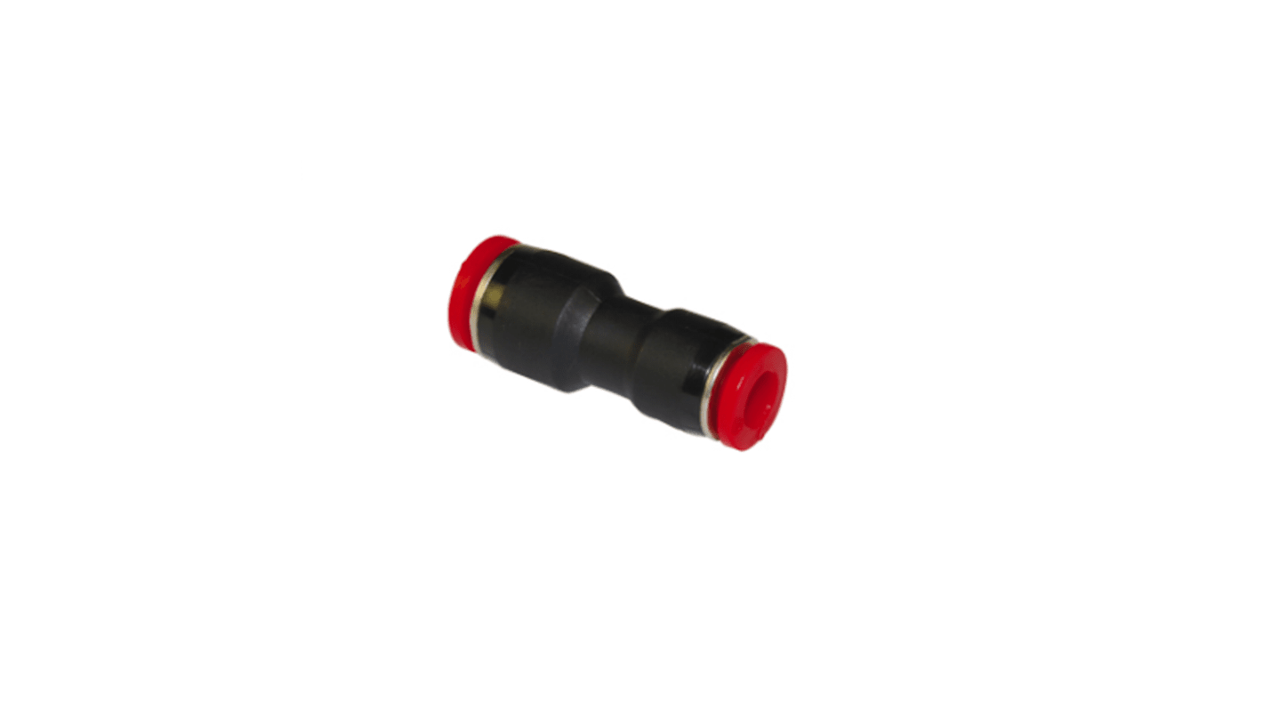 Norgren Pneufit C Series Straight Fitting, Push In 12 mm to Push In 8 mm, Tube-to-Tube Connection Style, C0020