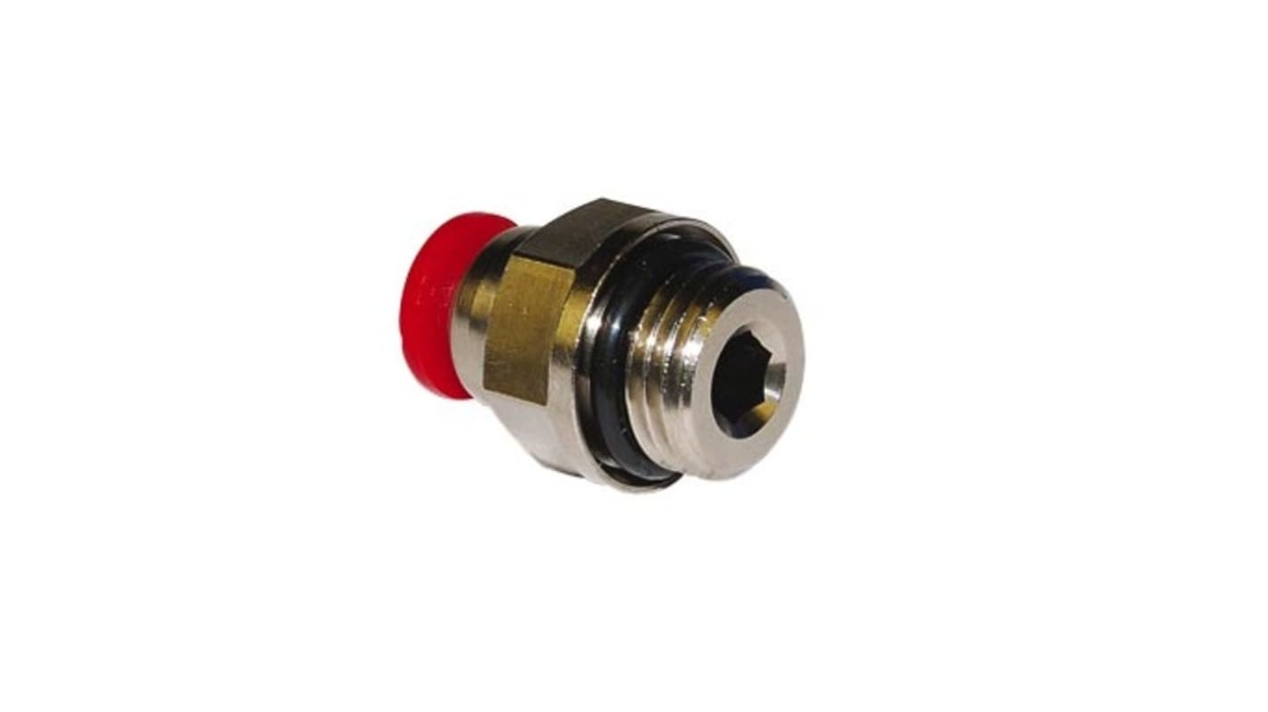 Norgren Pneufit C Series Straight Threaded Adaptor, M5 Male to Push In 6 mm, Threaded-to-Tube Connection Style, C0225