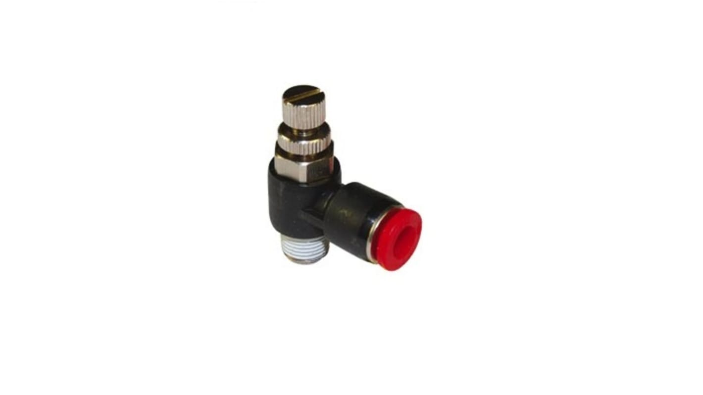 Regolatore di flusso Norgren serie Pneutic C., ingresso tubo 8mm, uscita tubo 8mm