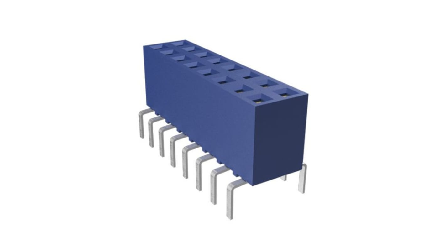 Amphenol Communications Solutions Dubox Series Vertical PCB Header, 20 Contact(s), 2.54mm Pitch, 2 Row(s)