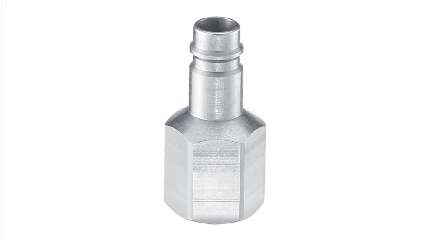 PREVOST Treated Steel Female Plug for Pneumatic Quick Connect Coupling, G 1/2 Female Threaded