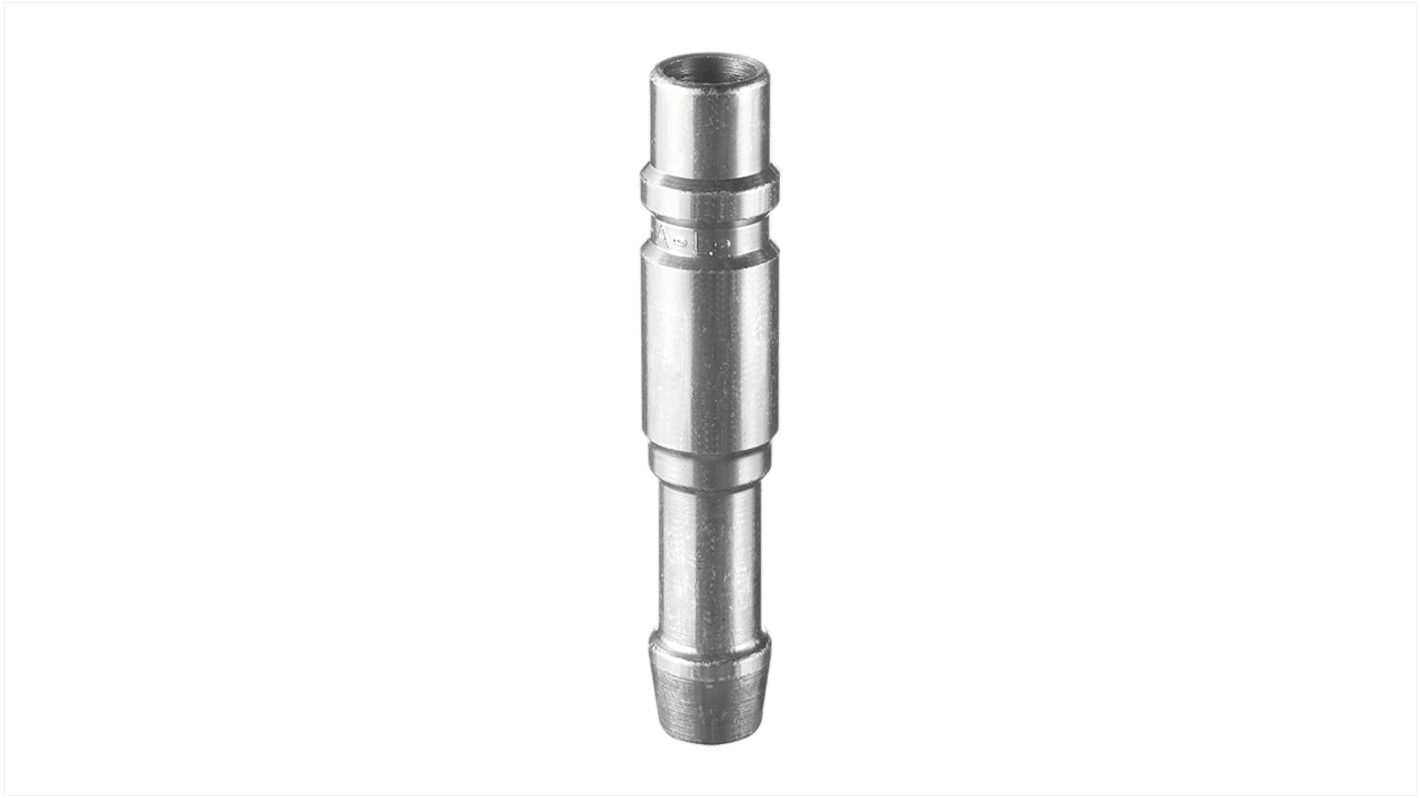 PREVOST Treated Steel Plug for Pneumatic Quick Connect Coupling, 10mm Hose Barb