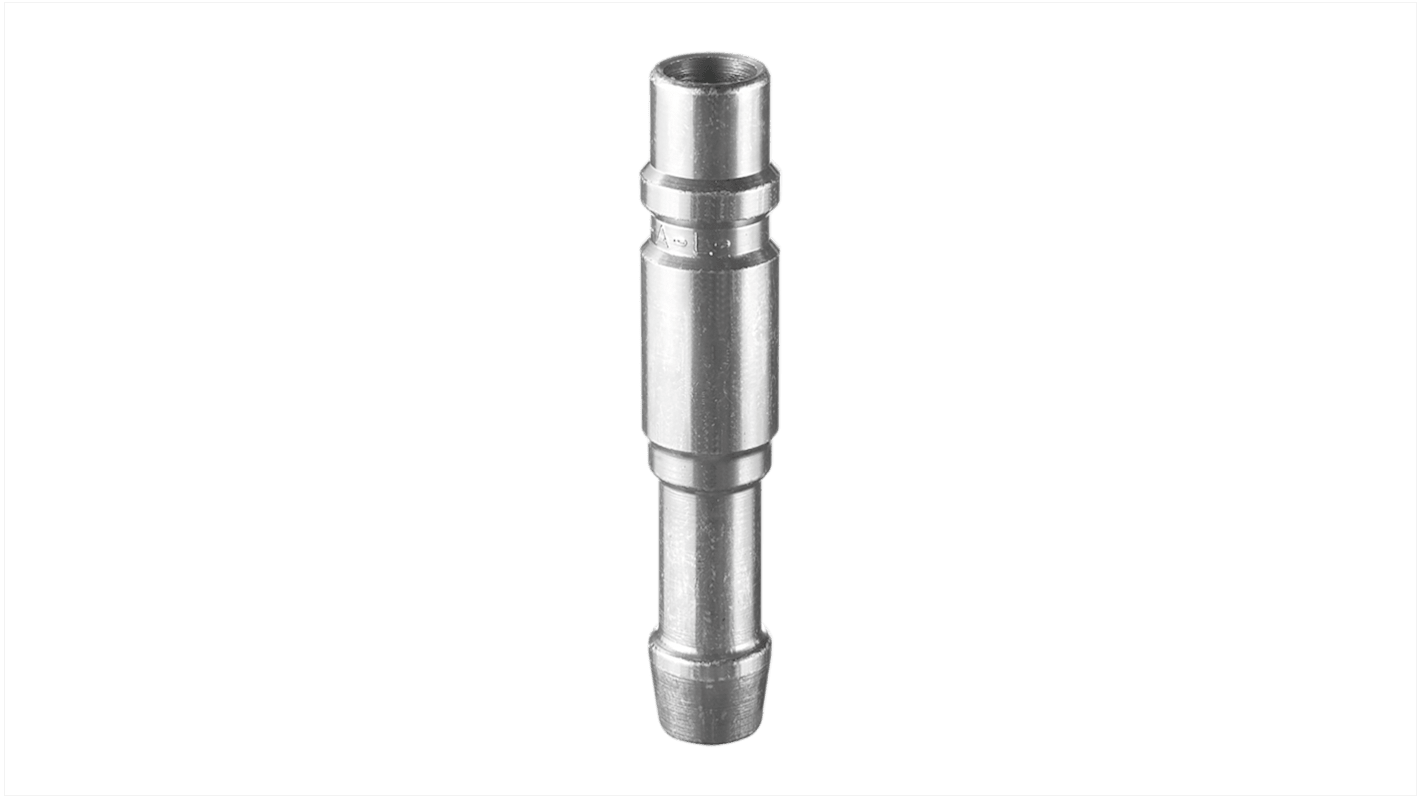 PREVOST Treated Steel Plug for Pneumatic Quick Connect Coupling, 19mm Hose Barb