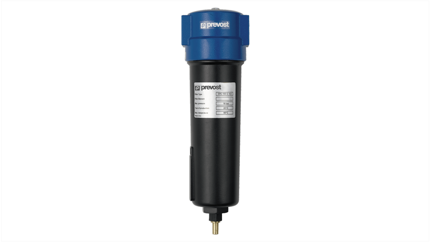 Separador de agua PREVOST serie SPC, rosca G 2, caudal 355 l/seg, presión 16bar