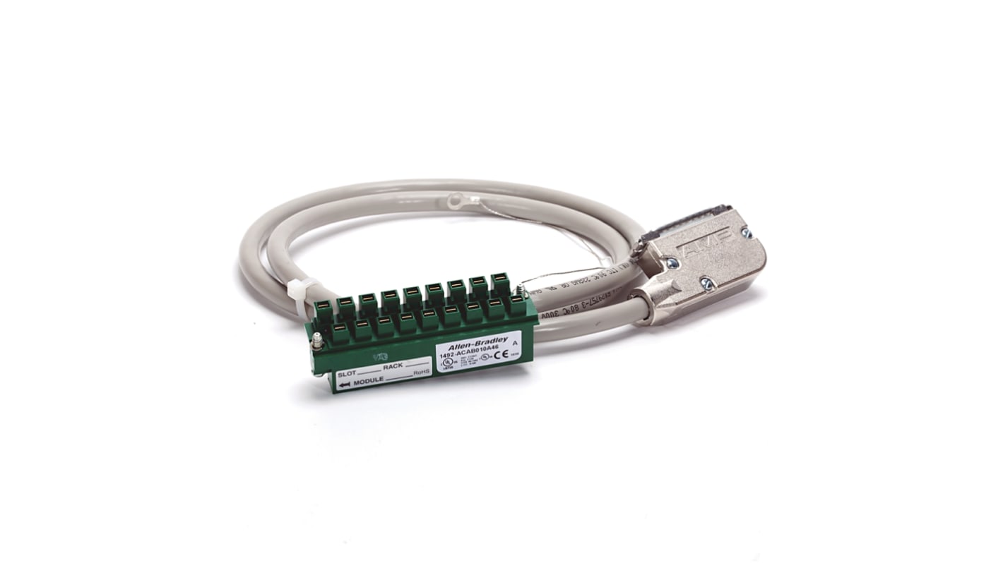 Cable de PLC Rockwell Automation, para usar con Módulo de E/S analógica 1746