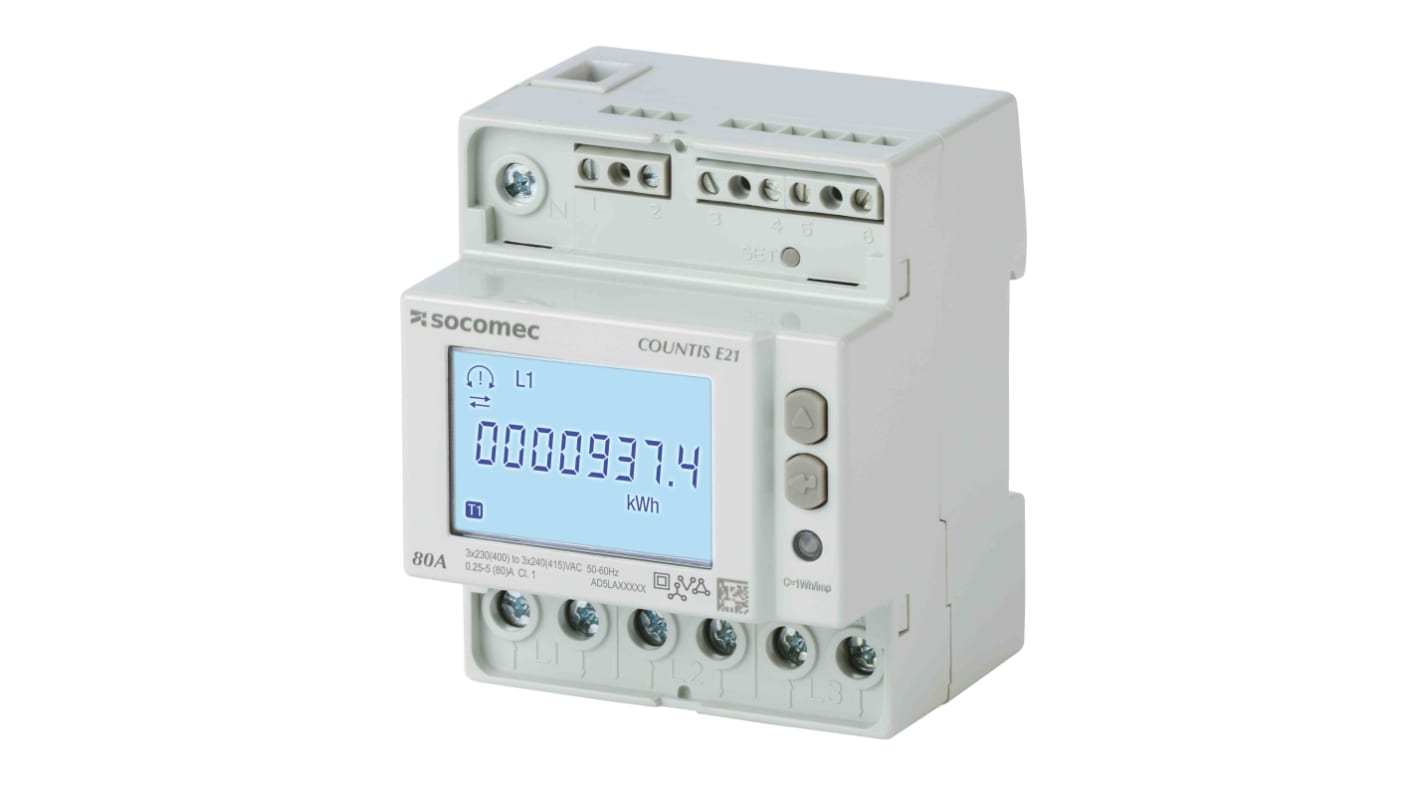 Compteur d'énergie Socomec COUNTIS E2x, 3 phases