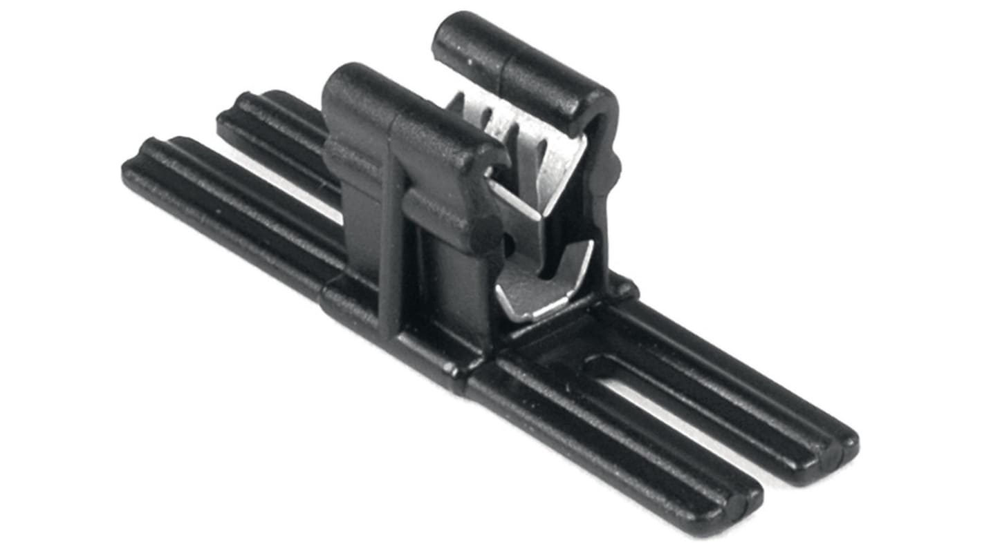 HellermannTyton Black Polyamide Bundling Clip, 3mm Max. Bundle