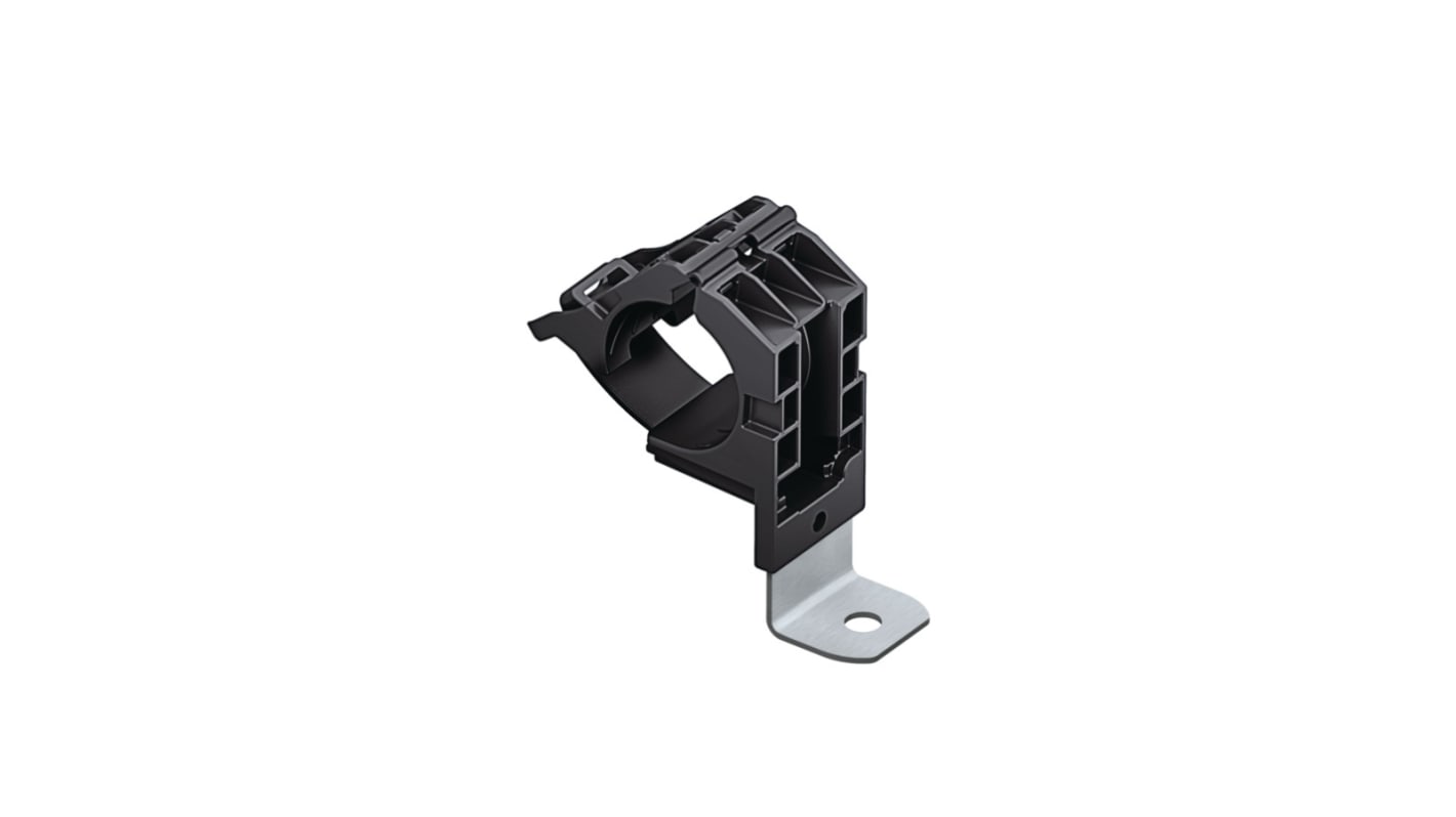 HellermannTyton Black Polyamide Ratchet P Clamp, 36mm Max. Bundle