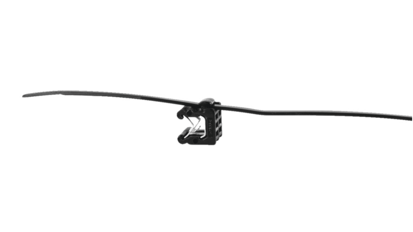 HellermannTyton Cable Tie, 200mm x 4.6 mm, Black Polyamide
