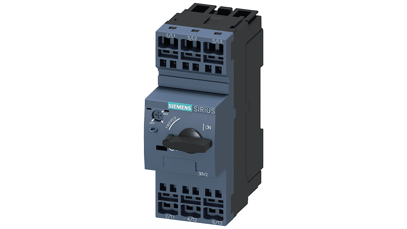 Unité de protection de moteur Siemens SIRIUS 3RV2 5 A, 690 V