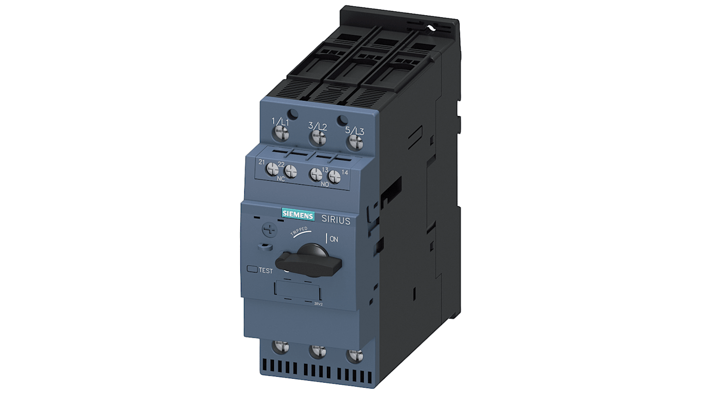 Controllo del carico del motore Siemens, protezione SIRIUS, 3 ingressi, 690 V, 52 A SIRIUS 3RV2