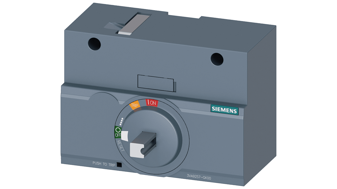 Operador giratorio Siemens 3VA9257-0GK00 SENTRON 3VA9 para uso con 3VA1 250