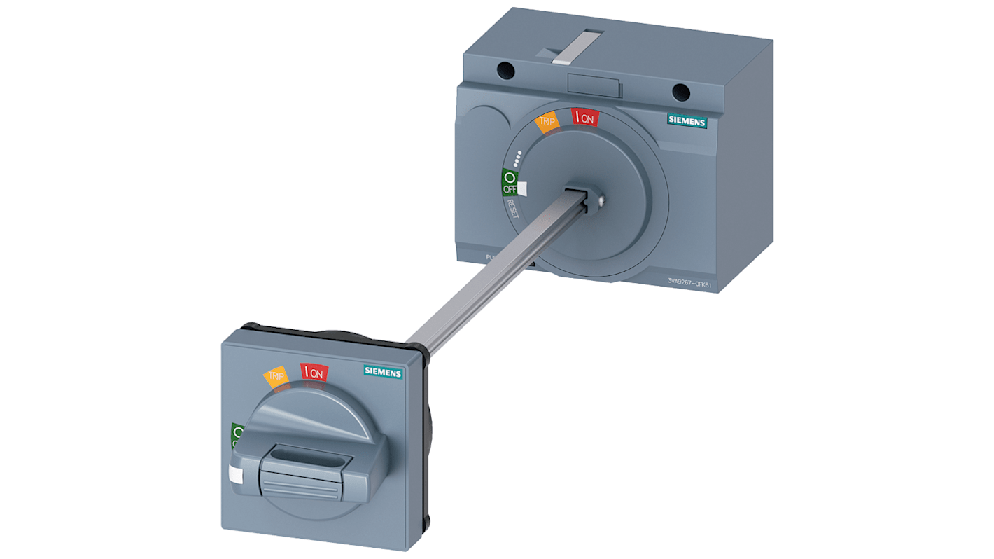 Operador giratorio Siemens 3VA9267-0FK61 SENTRON 3VA9 para uso con 3VA2 100/160/250