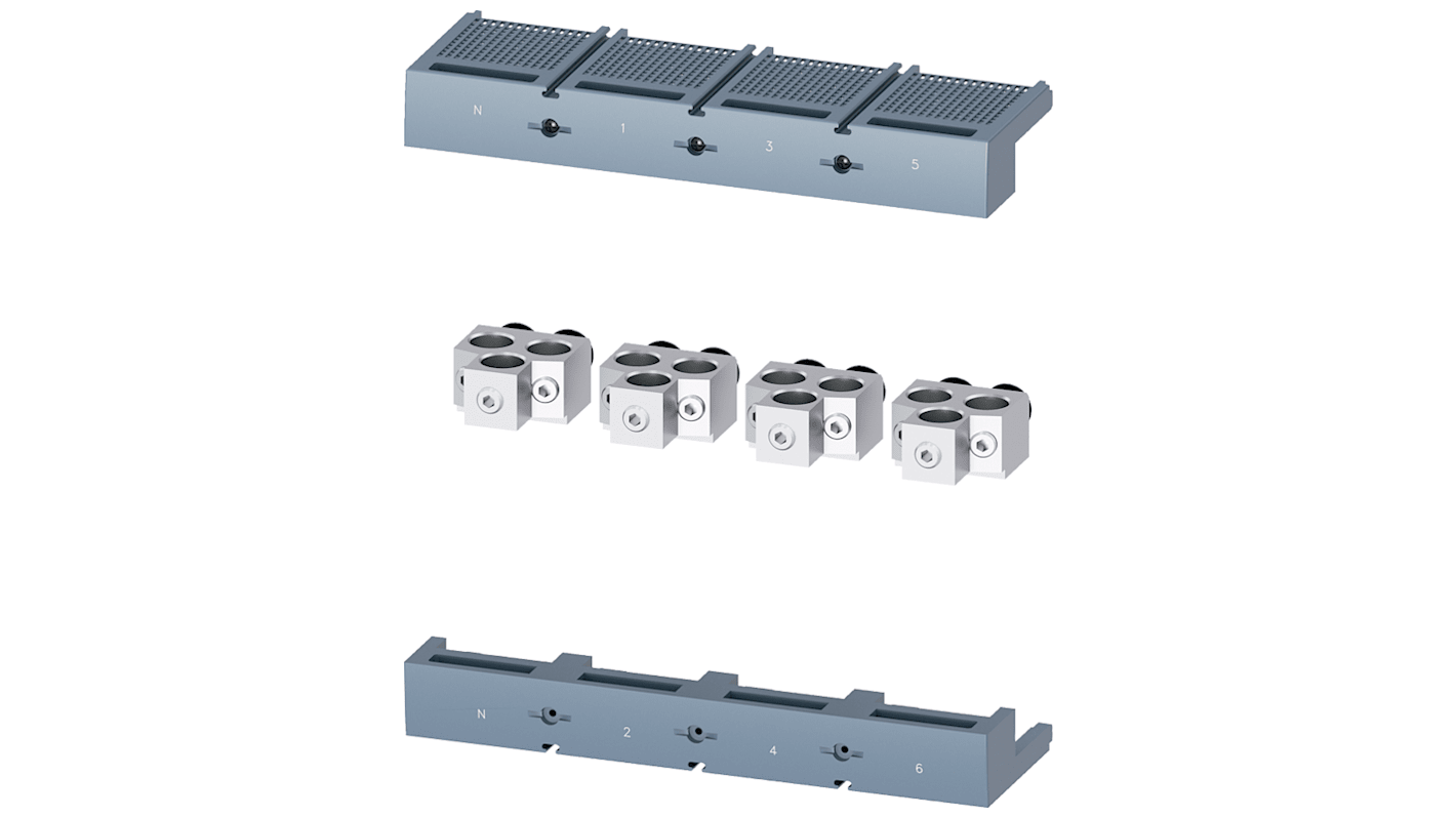 Conector de cable Siemens 3VA9504-0JB32 SENTRON 3VA9 para uso con 3VA15/25 1000