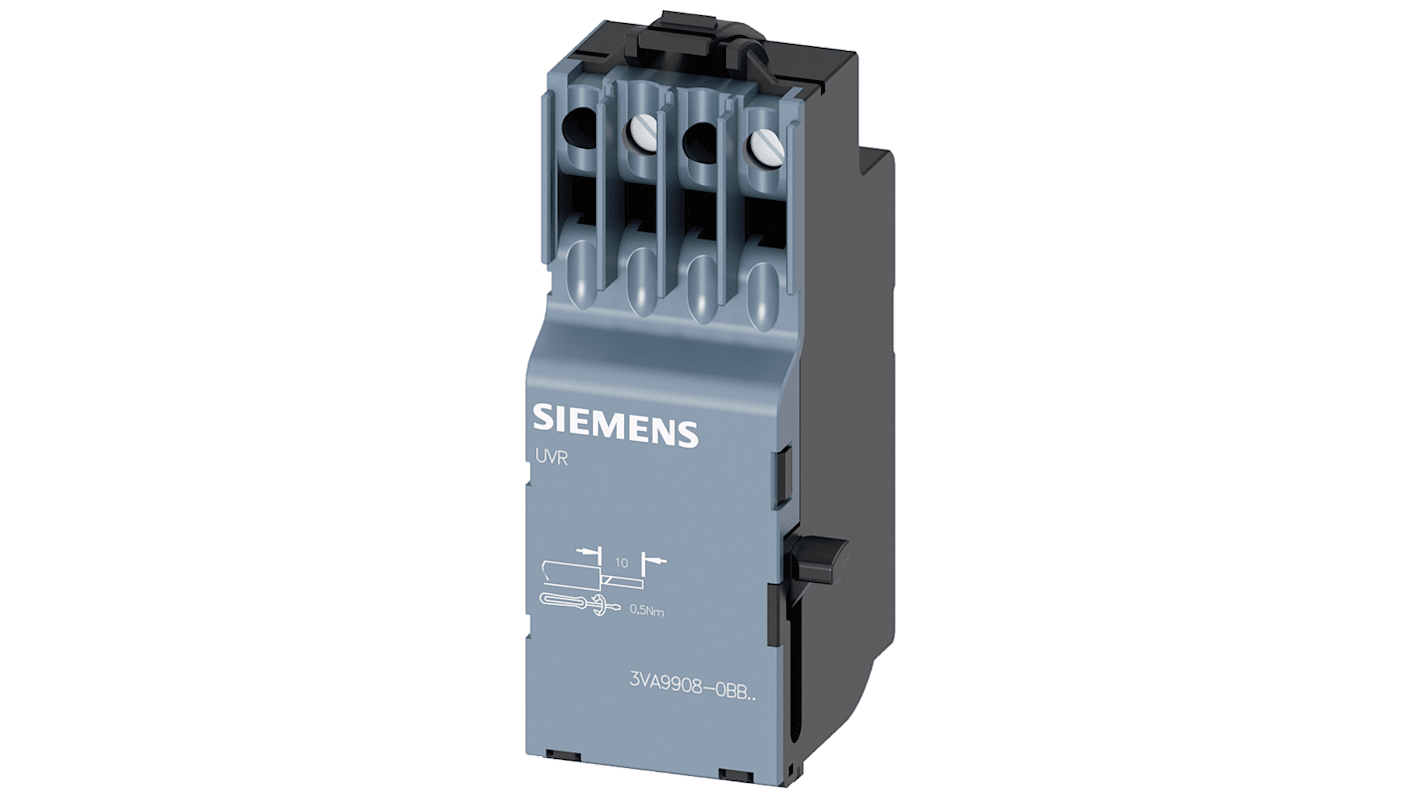 Sganciatore di minima tensione Siemens 3VA9908-0BB26 per uso con 3VA1 e 3VA20 fino a 3VA25