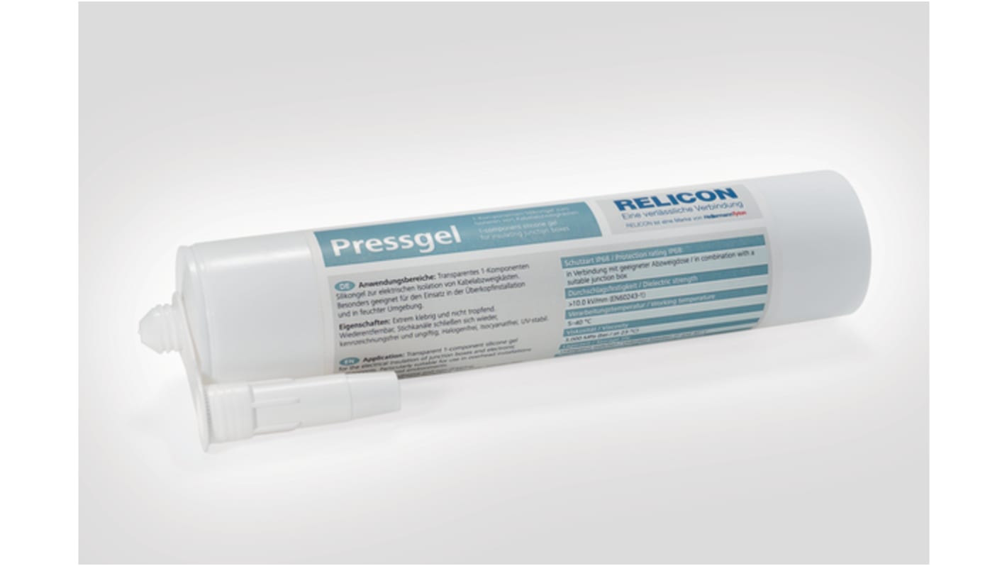 HellermannTyton 435-00838 Transparent Silicone Silicone Sealant 310 ml