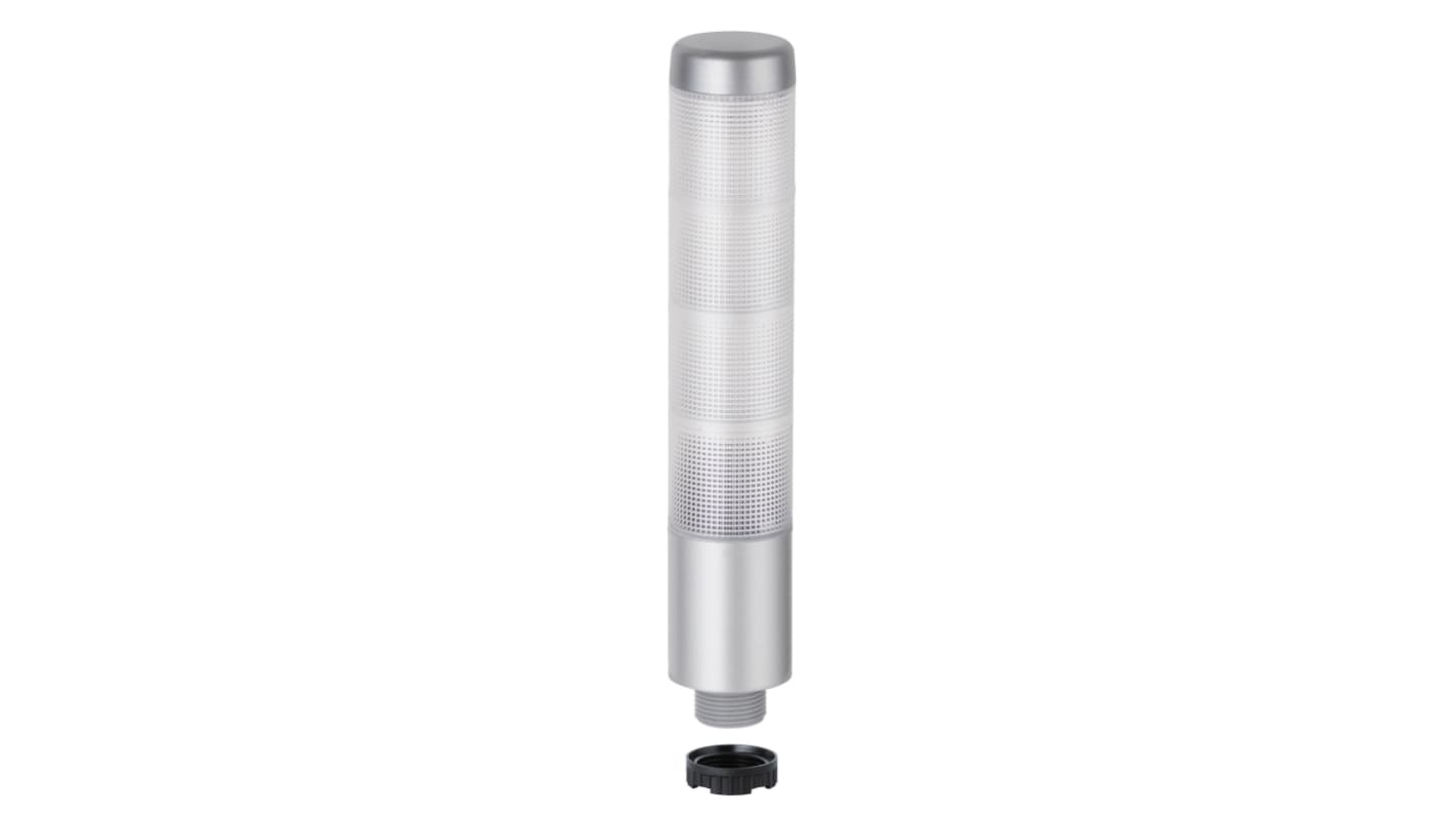 Colonnes lumineuses pré-configurées à LED, Transparent, vert, rouge, jaune, série Kompakt 37, 24 V