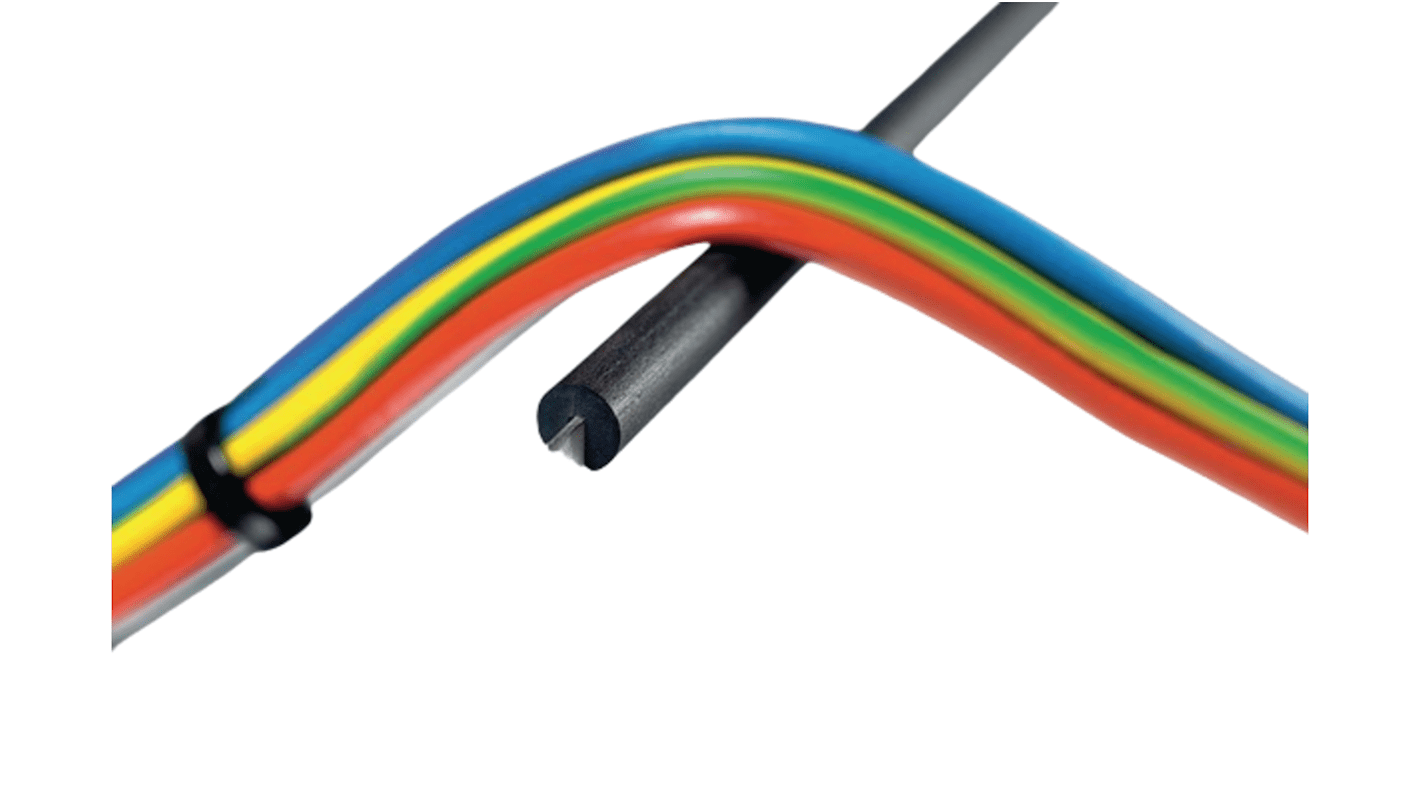 80000200 EdgeGuard PS1BK HellermannTyton PVC Edge Protection Strip