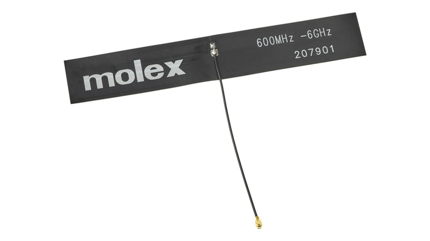 Antenna GSM e GPRS Molex Femmina, 2G (GSM/GPRS), 3G (UTMS), 4G (LTE), Quadrata, per Interno