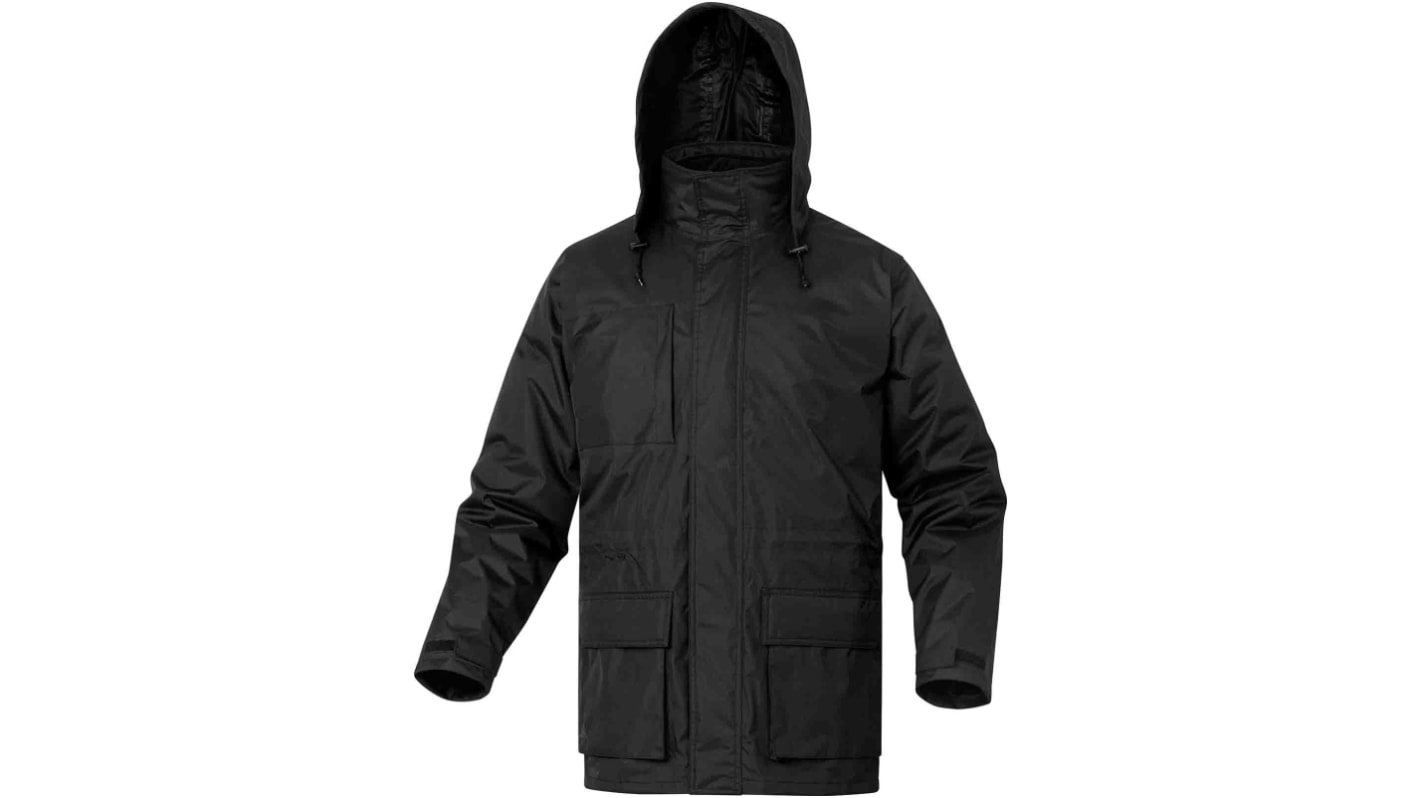 Delta Plus ISOLA2 Unisex Parka, wasserdicht Schwarz, Größe 3XL