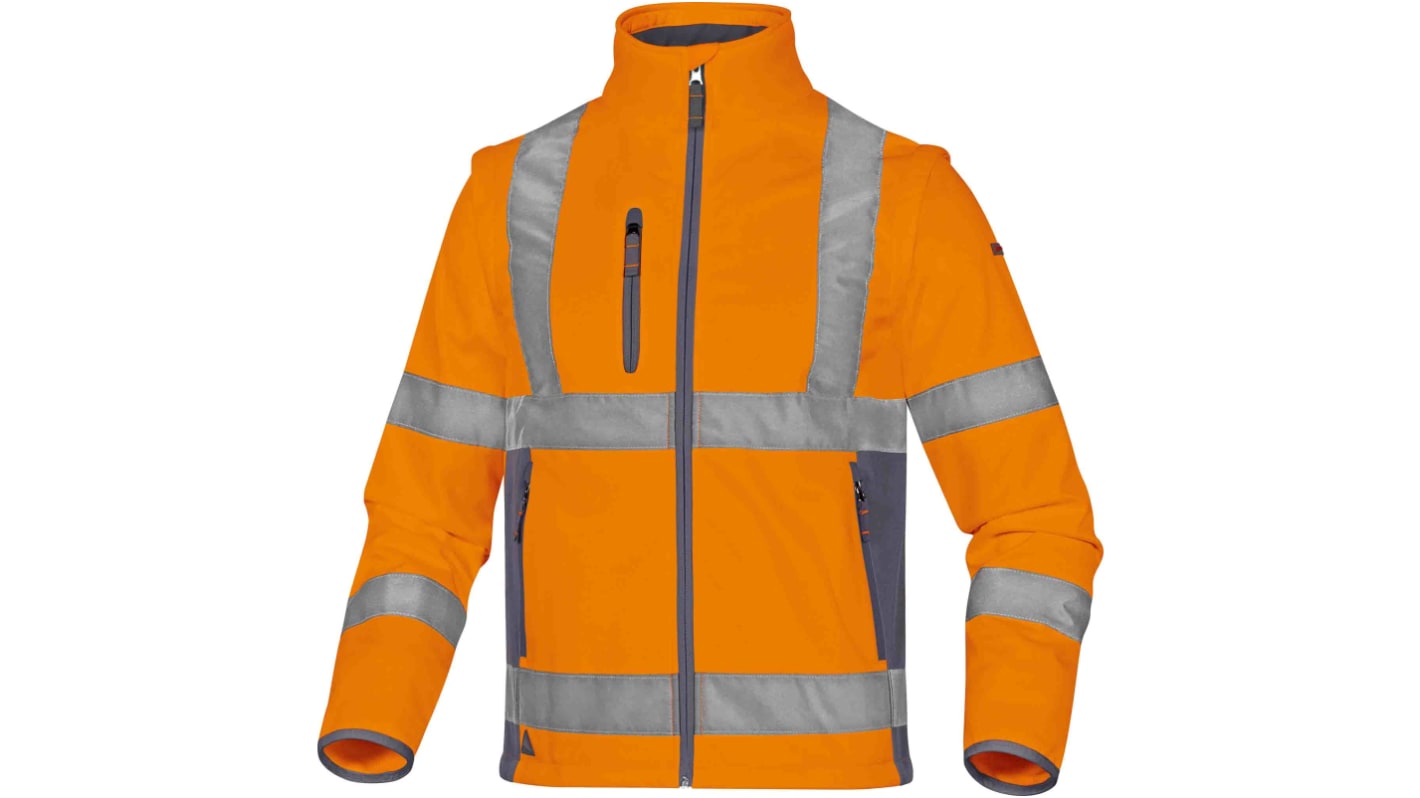 Chaqueta alta visibilidad Unisex Delta Plus de color Naranja, talla S