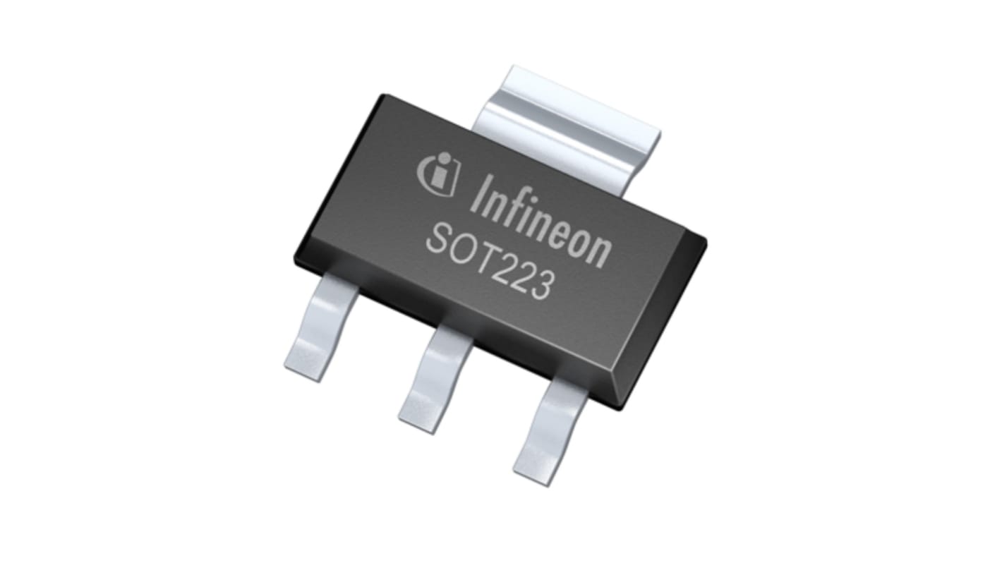 Infineon SIPMOS® BSP88H6327XTSA1 N-Kanal, SMD MOSFET 240 V / 350 mA, 3-Pin SOT-223