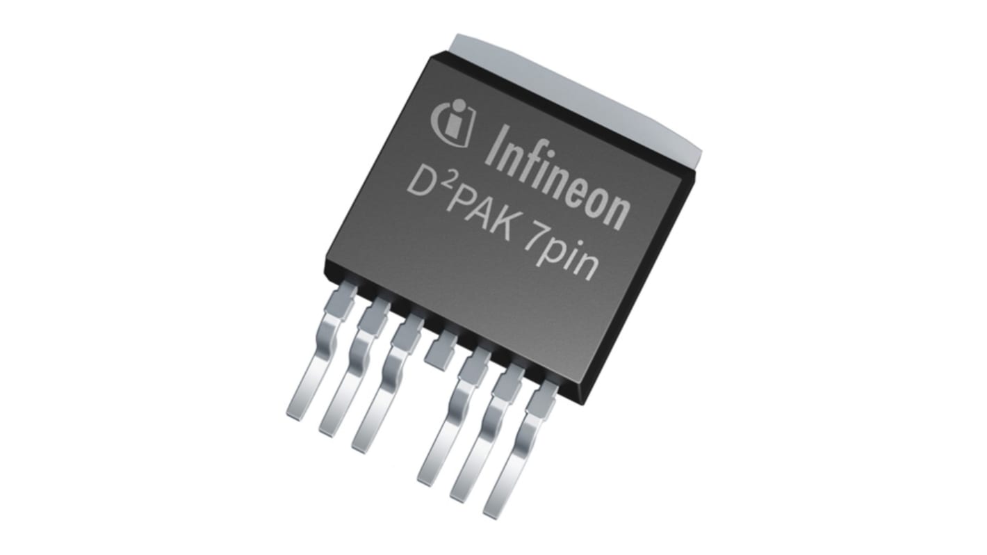 MOSFET Infineon, canale N, 0,0044 Ω, 174 A, D2PAK-7, Montaggio superficiale