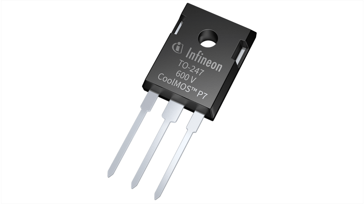 Infineon CoolMOS™ P7 IPW60R180P7XKSA1 N-Kanal, THT MOSFET 600 V / 18 A, 3-Pin TO-247