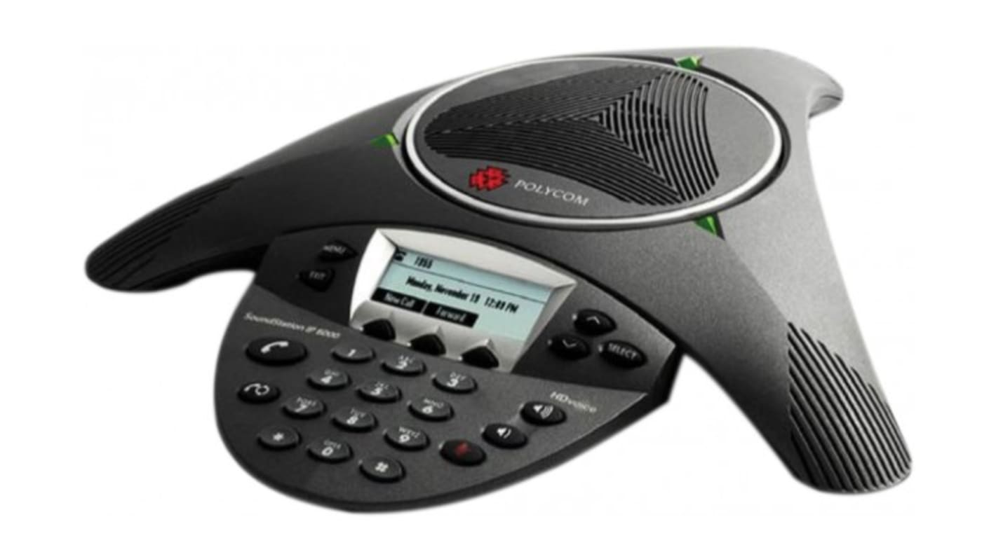Poly (POLYCOM) Telefon, Vezeték nélküli, Fali, LCD kijelzővel, Fekete