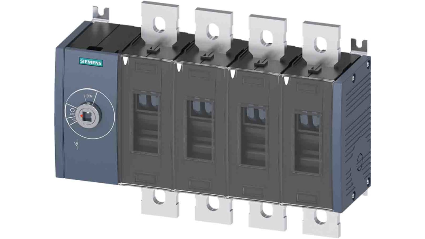 Siemens Switch Disconnector, 4 Pole, 500A Max Current