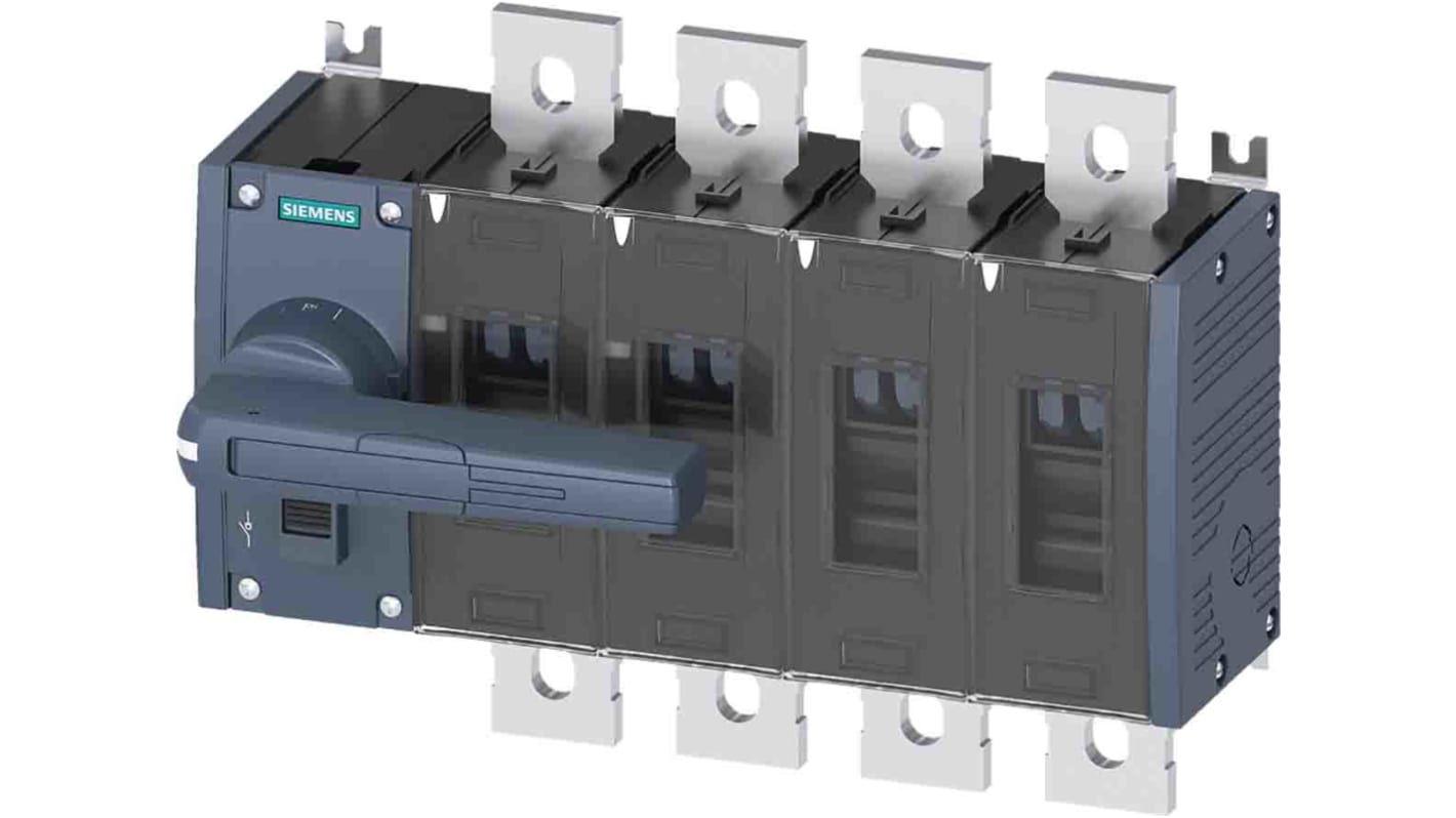 Sezionatore con interruttore Siemens 3KD4642-0QE10-0 8NA/8NC, corrente max 630A, 4, Montaggio a vite SENTRON 3KD