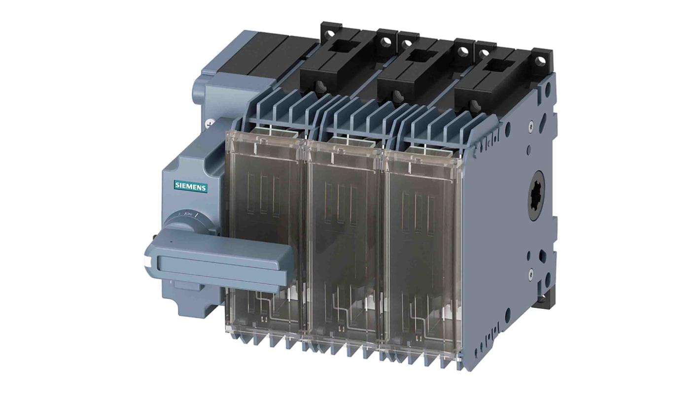 Sezionatore portafusibili Siemens 3KF1308-2LB11 4CO, corrente max 80A, 3, fusibile , fusibile NH00, NH000, guida DIN