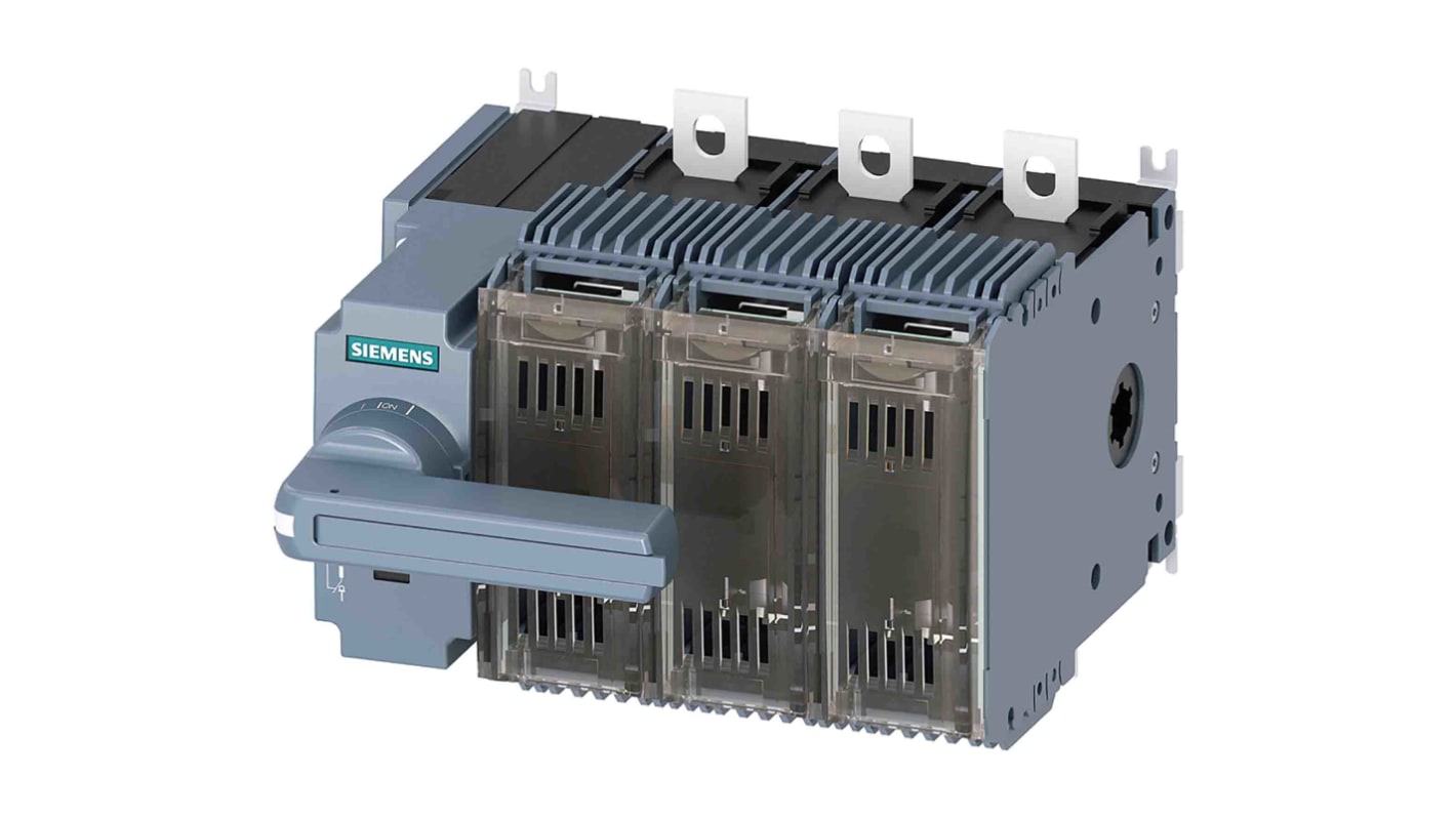 Interruptor seccionador con fusible Siemens, 125A, 3, Fusible NH000, NH00 SENTRON 3KF