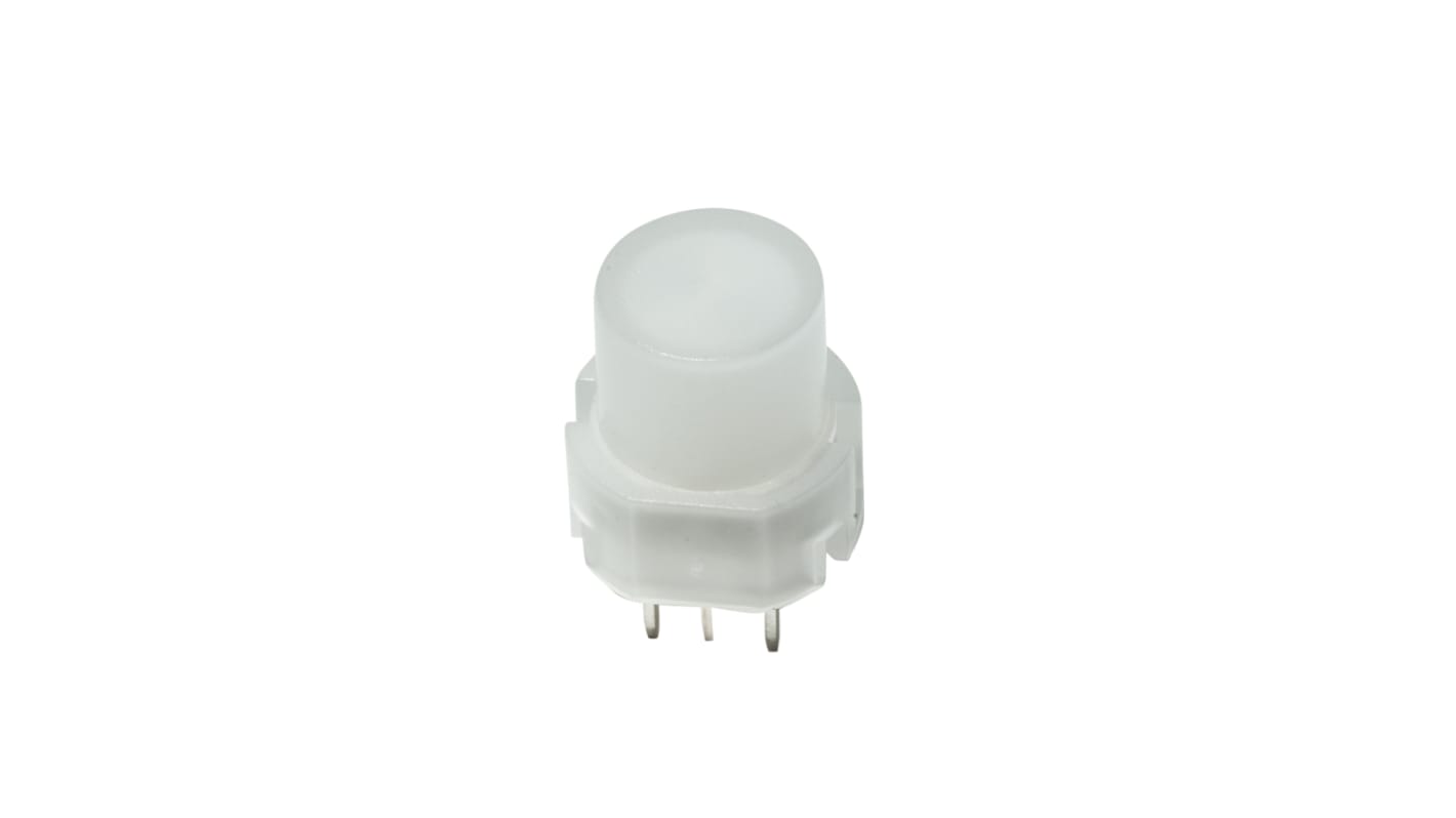 C & K Illuminated Push Button Switch, Momentary, Through Hole, SPST, Amber LED, 35V, IP40