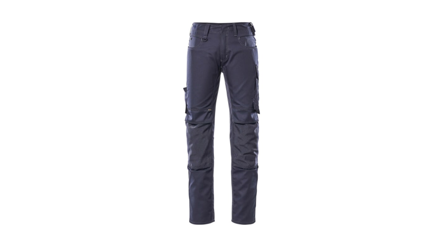 Pantalón para Unisex, cintura 33plg, pierna 82cm, Azul marino oscuro, Algodón, poliéster MANNHEIM 33plg 42